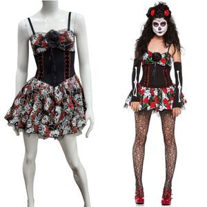Brand New! Dia De Los Muertos Dress Sz Med